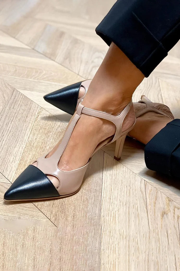 CAMILLA | BICOLOR HEEL WITH STRAP