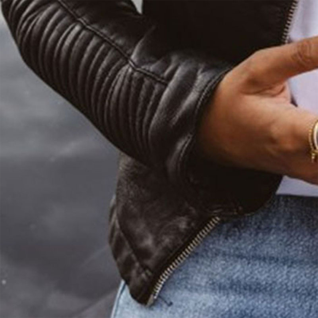 Santana™ | Elegant Natural Leather Jacket