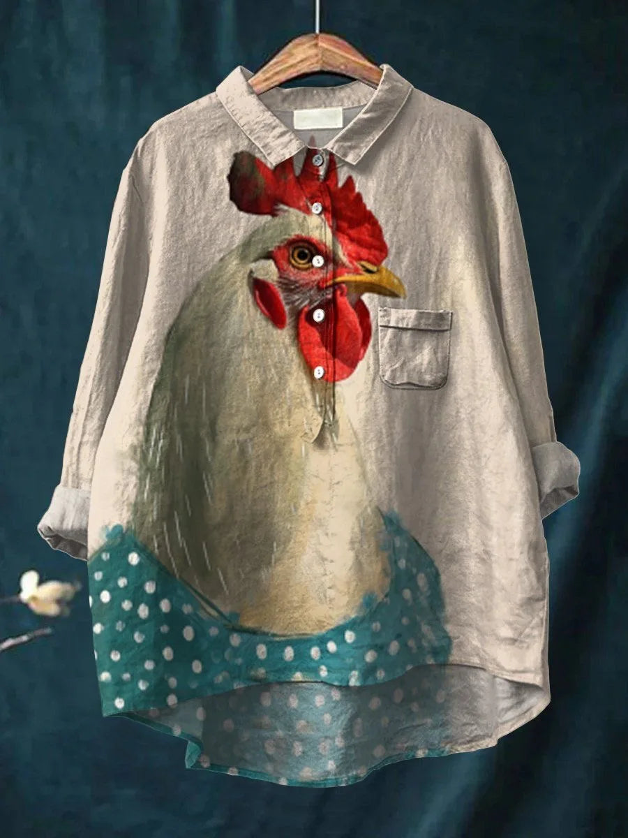 Artistic Chicken T-Shirt | Animal T-Shirt