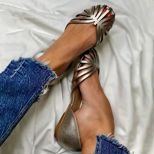 LIA Open Toe Ballerinas - Elegant and Fashionable Shoes