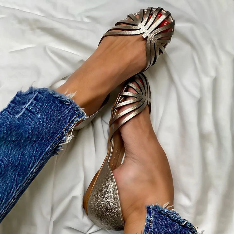 LIA Open Toe Ballerinas - Elegant and Fashionable Shoes